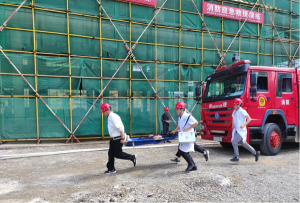 麻江县粮食储备冷链物流中心消防安全暨高空坠落安全应急演练